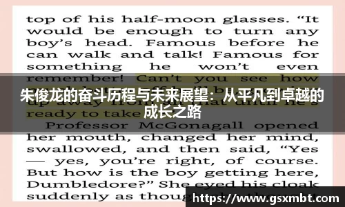 朱俊龙的奋斗历程与未来展望：从平凡到卓越的成长之路